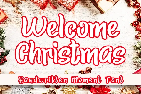 Welcome Christmas Typeface font