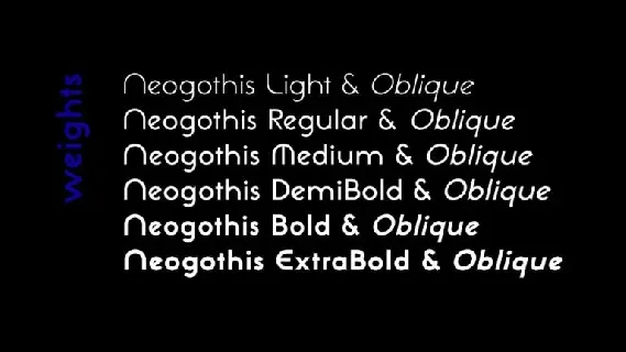Neo Gothis font
