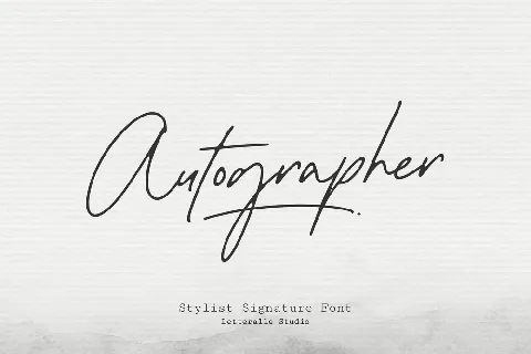 Autographer font