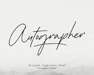 Autographer font