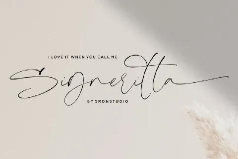 Signeritta Signature font