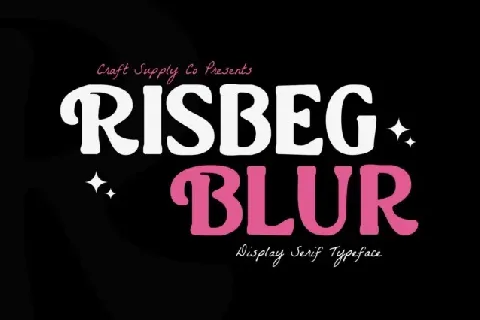 Risbeg Blur font