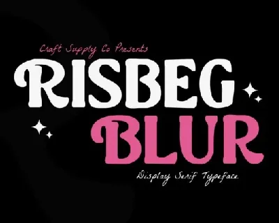 Risbeg Blur font