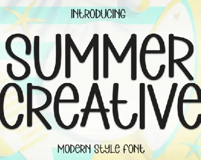 Summer Creative Display font