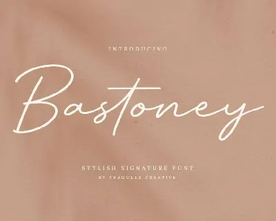 Bastoney font