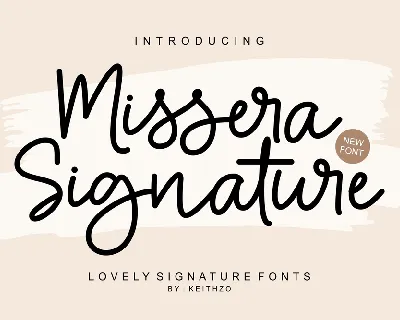 Missera Signature font
