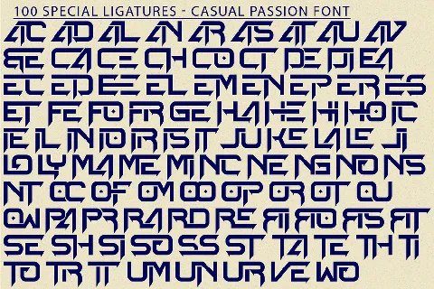 Casual Passion Demo font