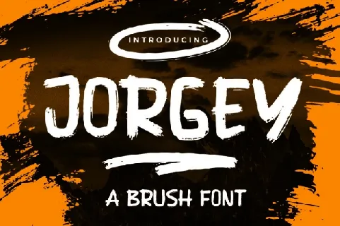 Jorgey Brush font