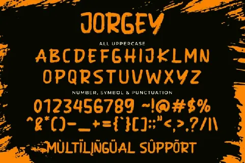 Jorgey Brush font