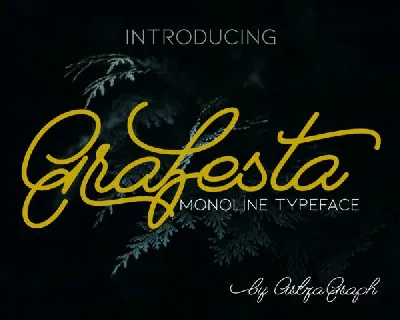 Grafesta Monoline Script font