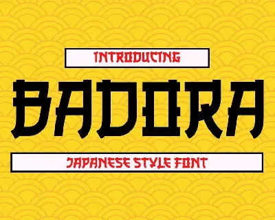 BADORA font