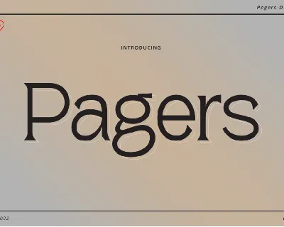 Pagers Display font