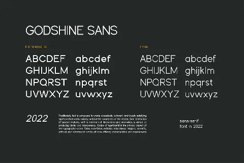 GodshineSans font