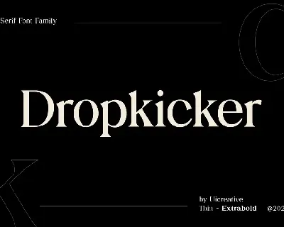 Dropkicker font