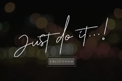 Callifornia Handwritten font