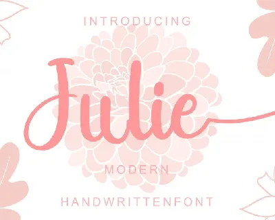 Julie font