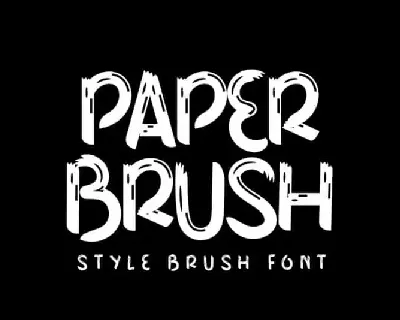 Paper Brush font