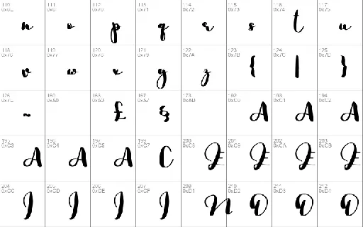 Saligra Script font