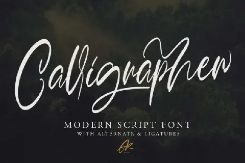 Calligrapher font