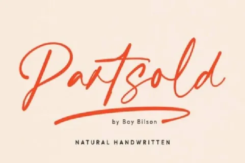 Partsold Script font