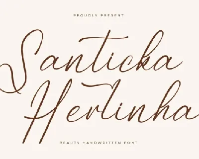 Santicka Herlinha font