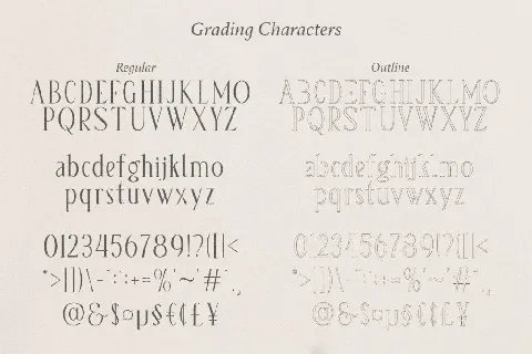 Grading DEMO font