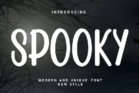 Spooky Display font