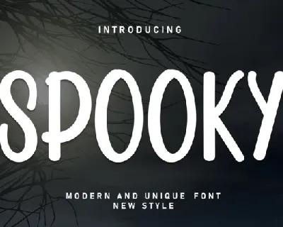 Spooky Display font