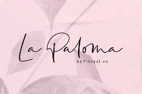 La Paloma font