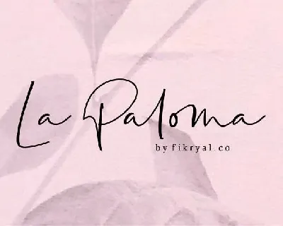 La Paloma font