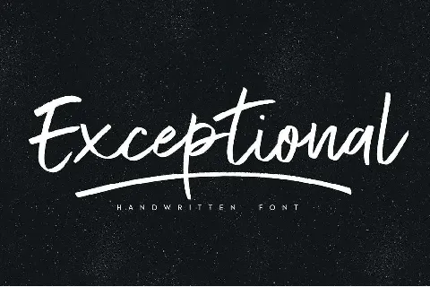 Exceptional font