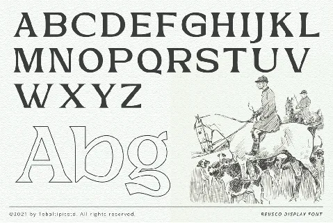 Reusco Display font