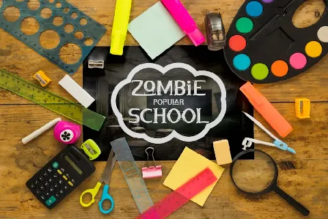 Zombie School font