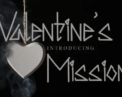 Valentine’s Mission Display font