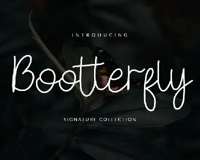 Bootterfly font