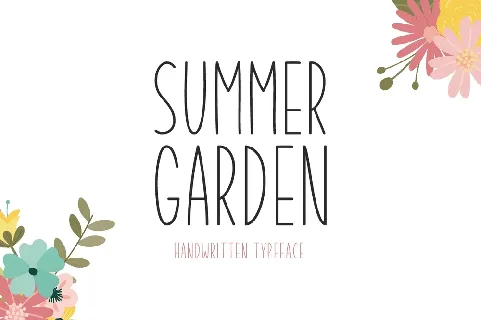 Summer Garden Display font