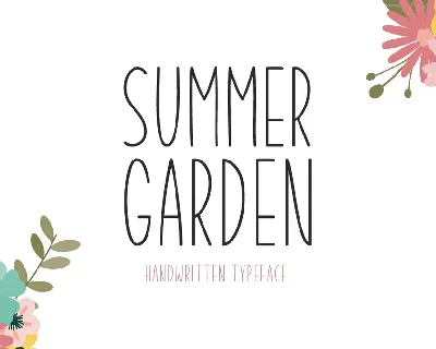 Summer Garden Display font