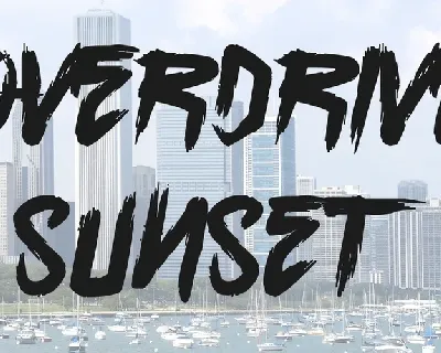 Overdrive Sunset font