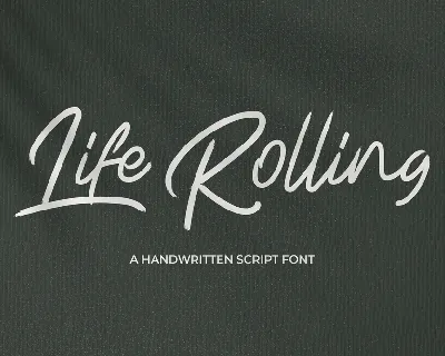 Life Rolling Free Trial font