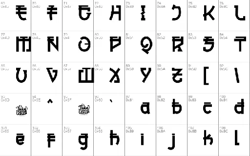 BAMIDA font