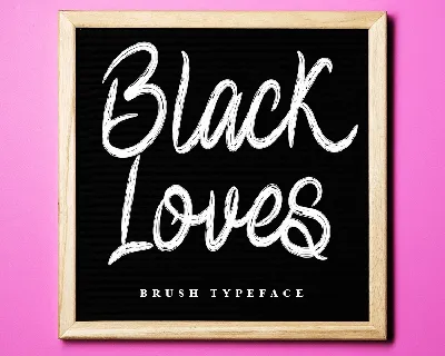 Black Loves font