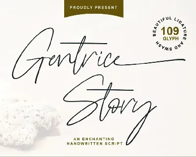 Gentrice Story font