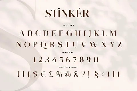 Stinker Family font