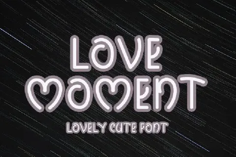 Love Moment Display font