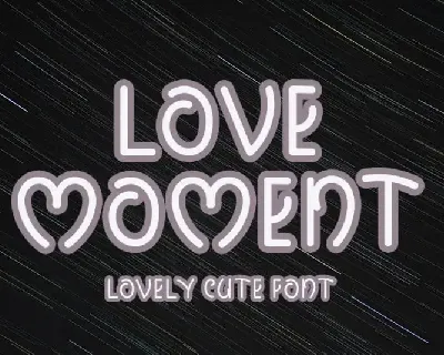Love Moment Display font