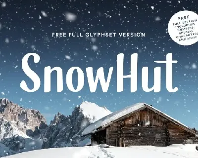SnowHut – Free Full Glyphset font