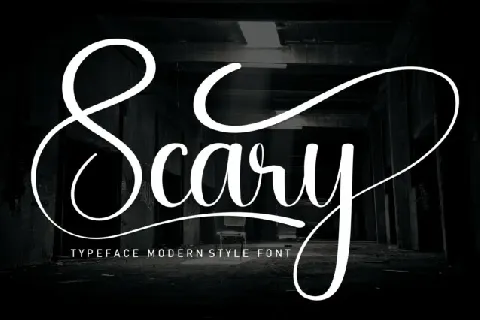 Scary Script font
