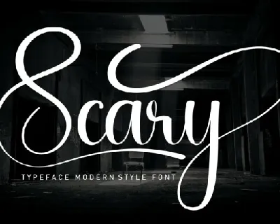 Scary Script font