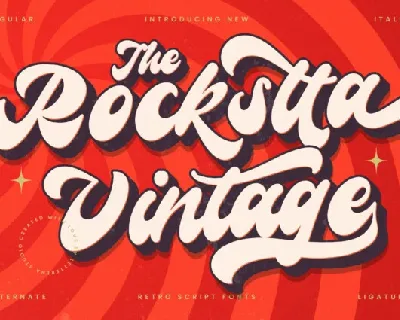 Rockstta Vintage font