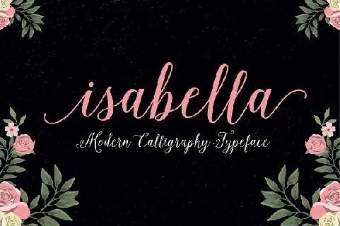 Isabella Script font